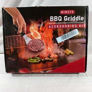 MIBOTE BBQ Griddle Accessories Kit - Stainless Steel Grill Tool Set New
